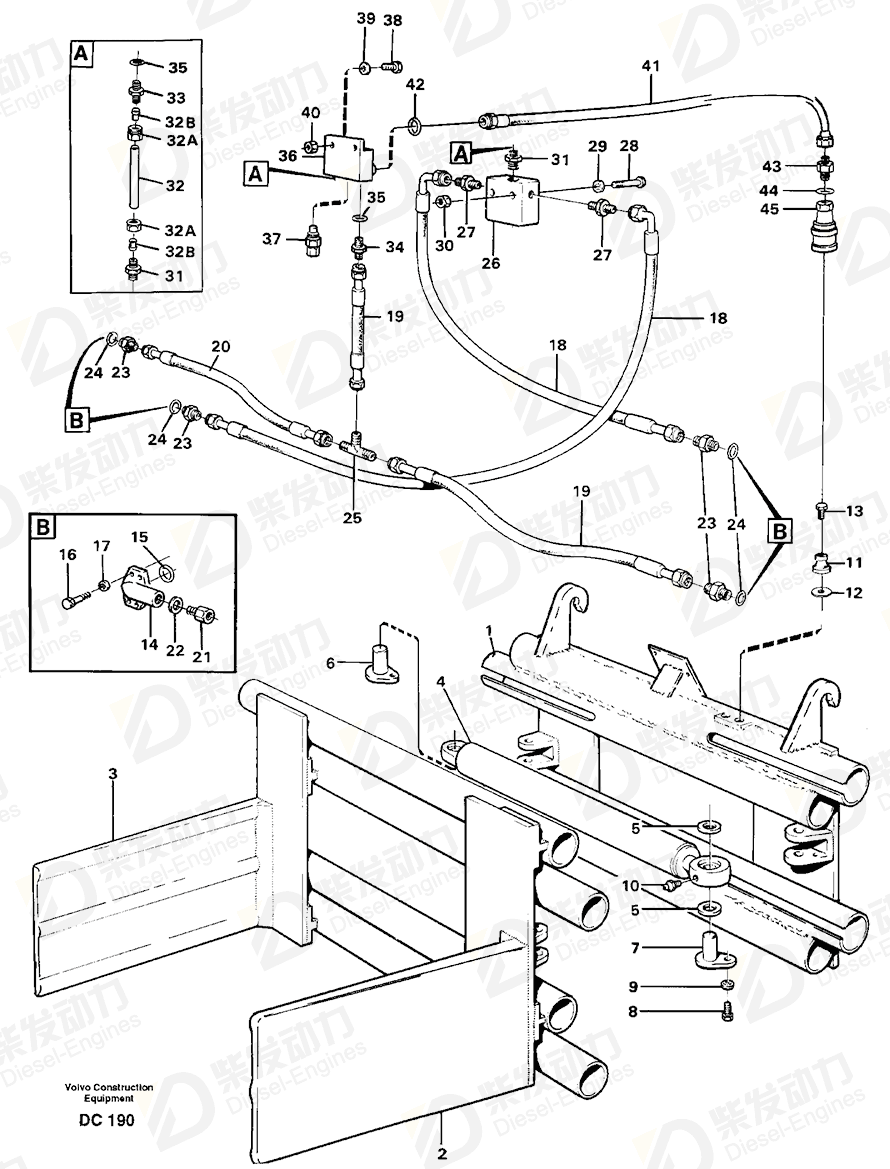 VOLVO Hex. socket screw 959222 Drawing