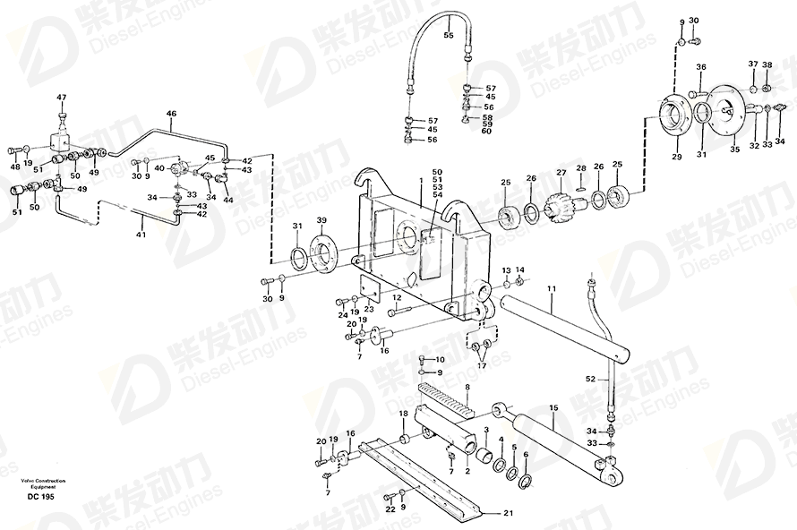 VOLVO Hexagon screw 13970951 Drawing