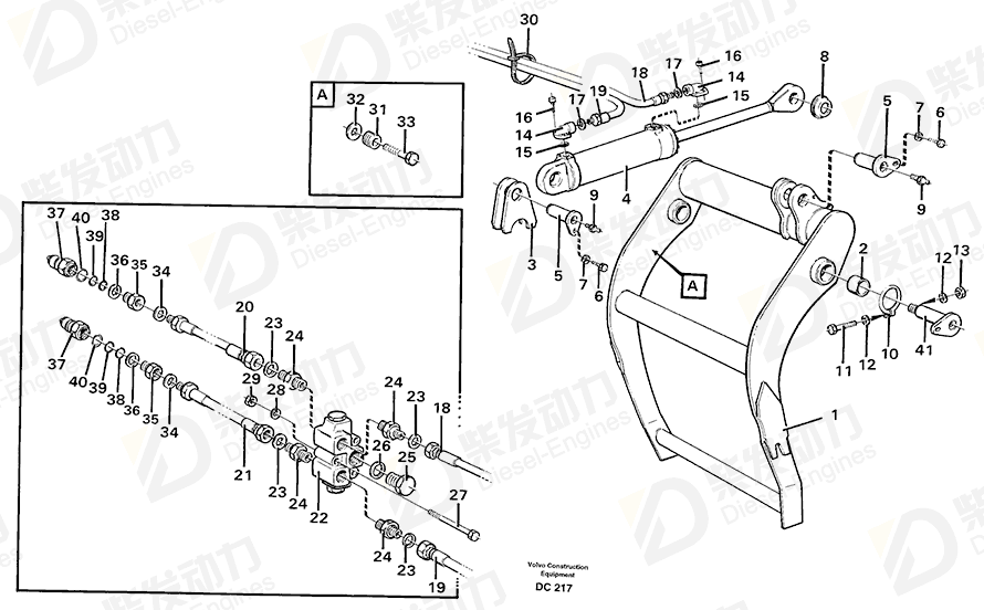 VOLVO O-ring 948698 Drawing