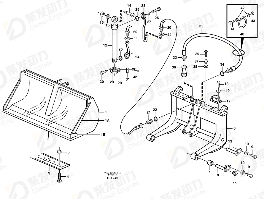 VOLVO O-ring 958227 Drawing