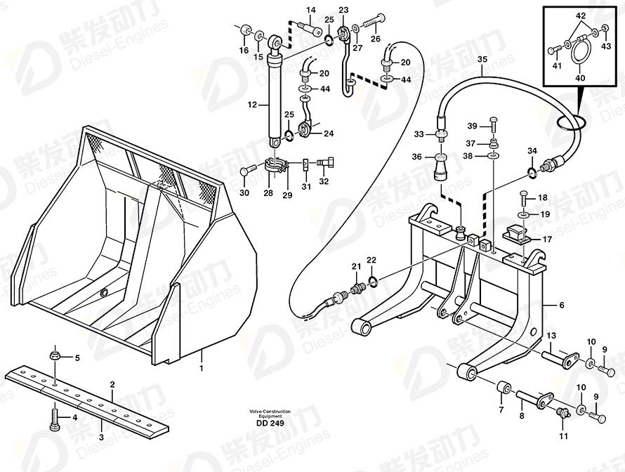 VOLVO Clamp 11411397 Drawing