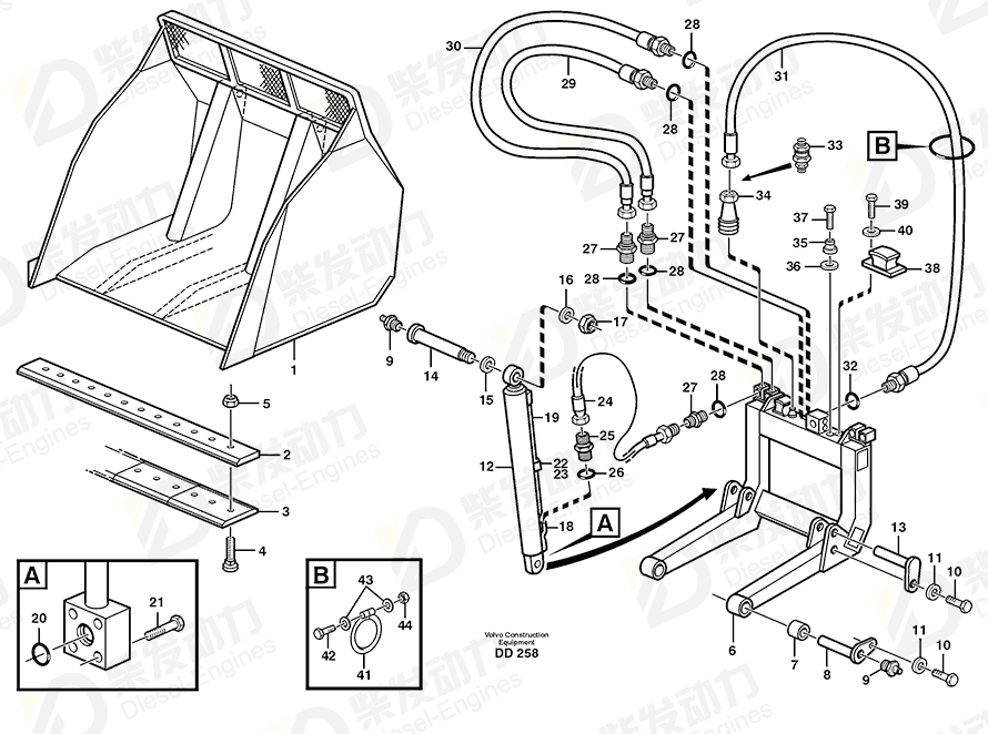 VOLVO Nipple 784323 Drawing