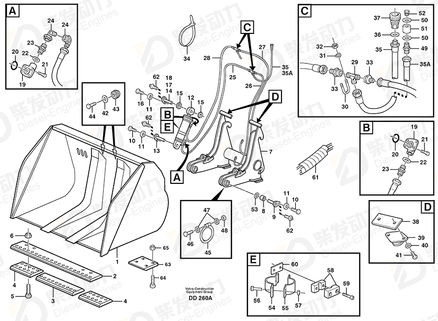 VOLVO Clamp 11411399 Drawing