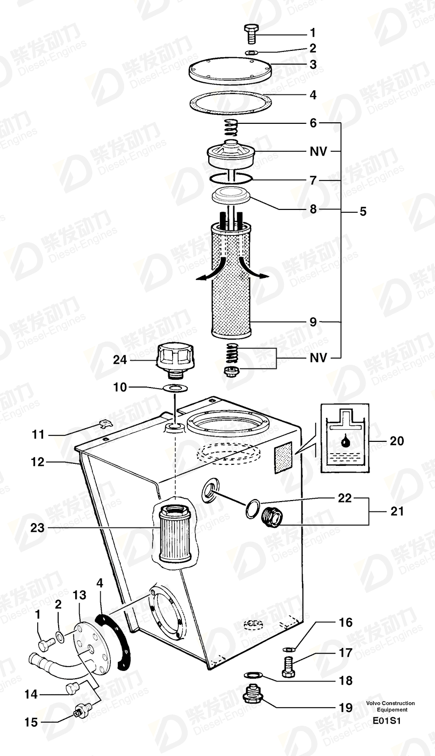 VOLVO Gasket 944252 Drawing