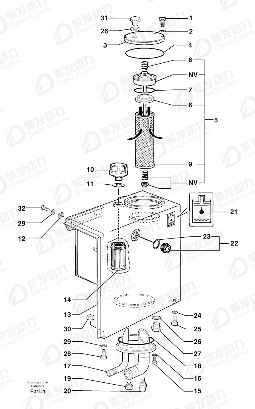 VOLVO Seal 7410873 Drawing