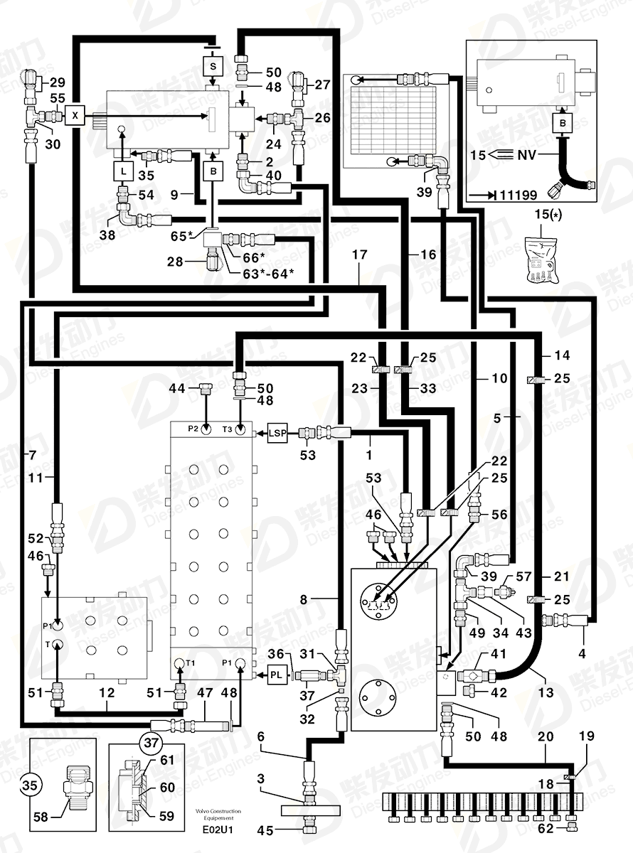 VOLVO Kit 6820146 Drawing