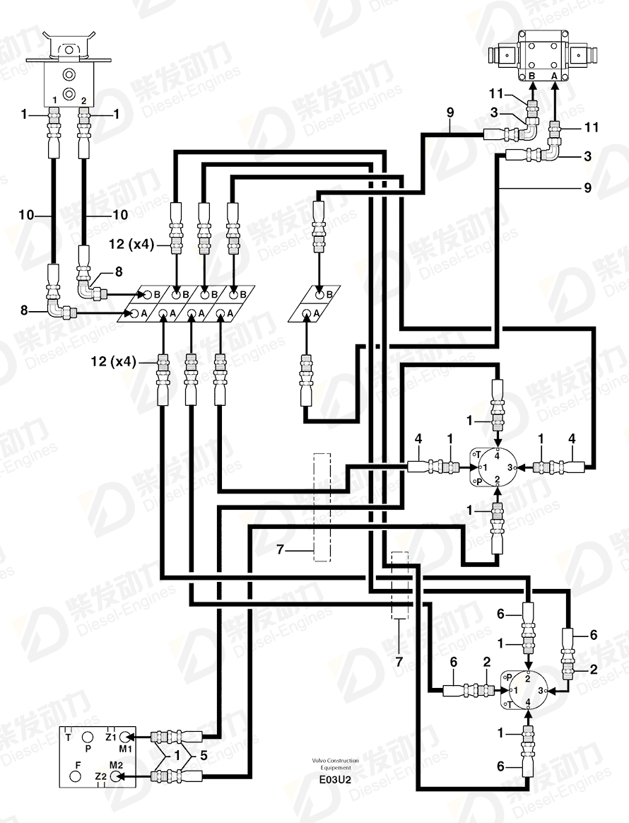 VOLVO Elbow 4700041 Drawing