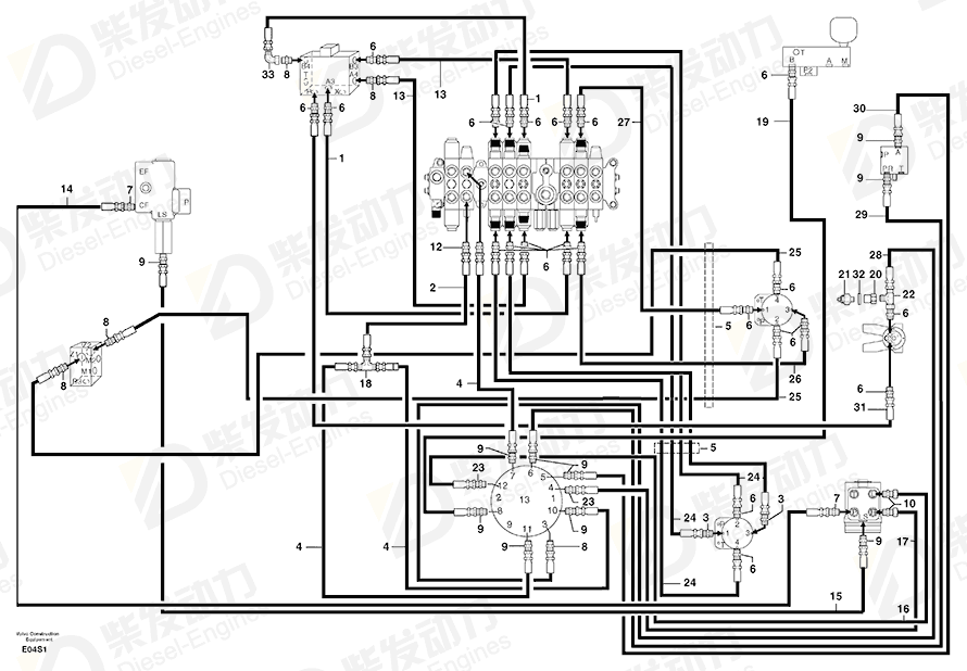 VOLVO Hose 4192452 Drawing