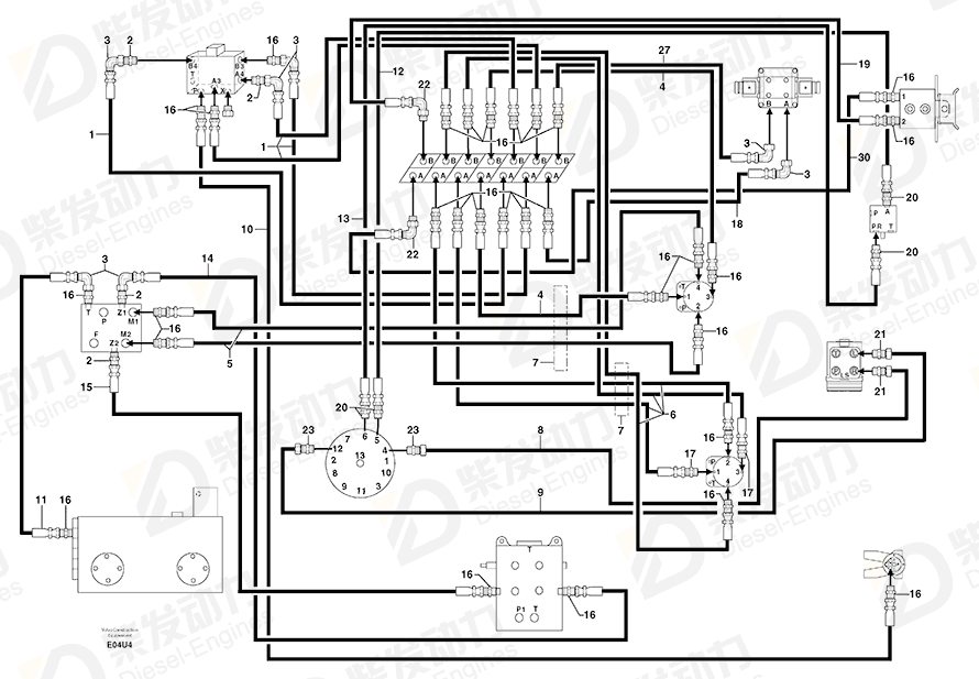 VOLVO Restricting valve 4770575 Drawing