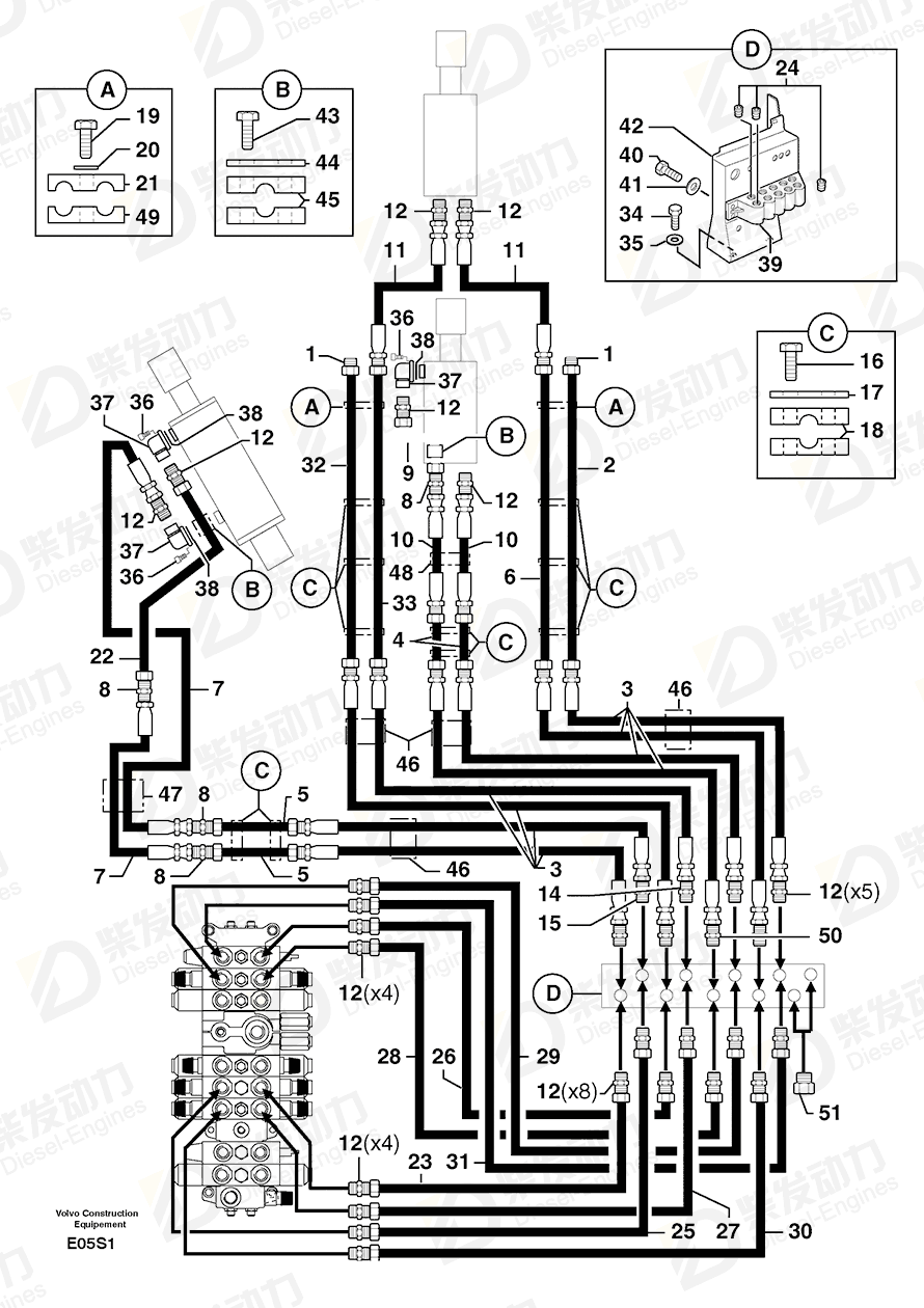 VOLVO Screw 4290019 Drawing