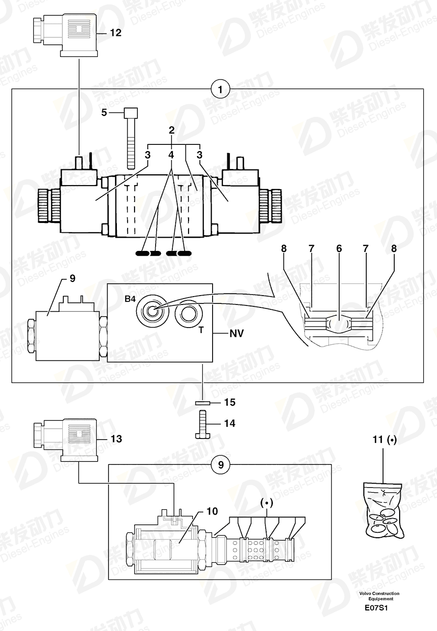 VOLVO Screw 4290117 Drawing