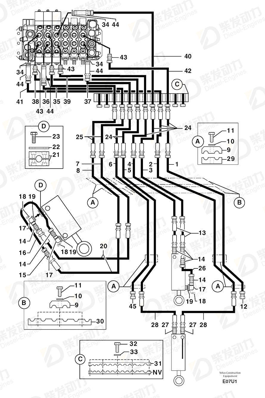 VOLVO Clamp 4690166 Drawing