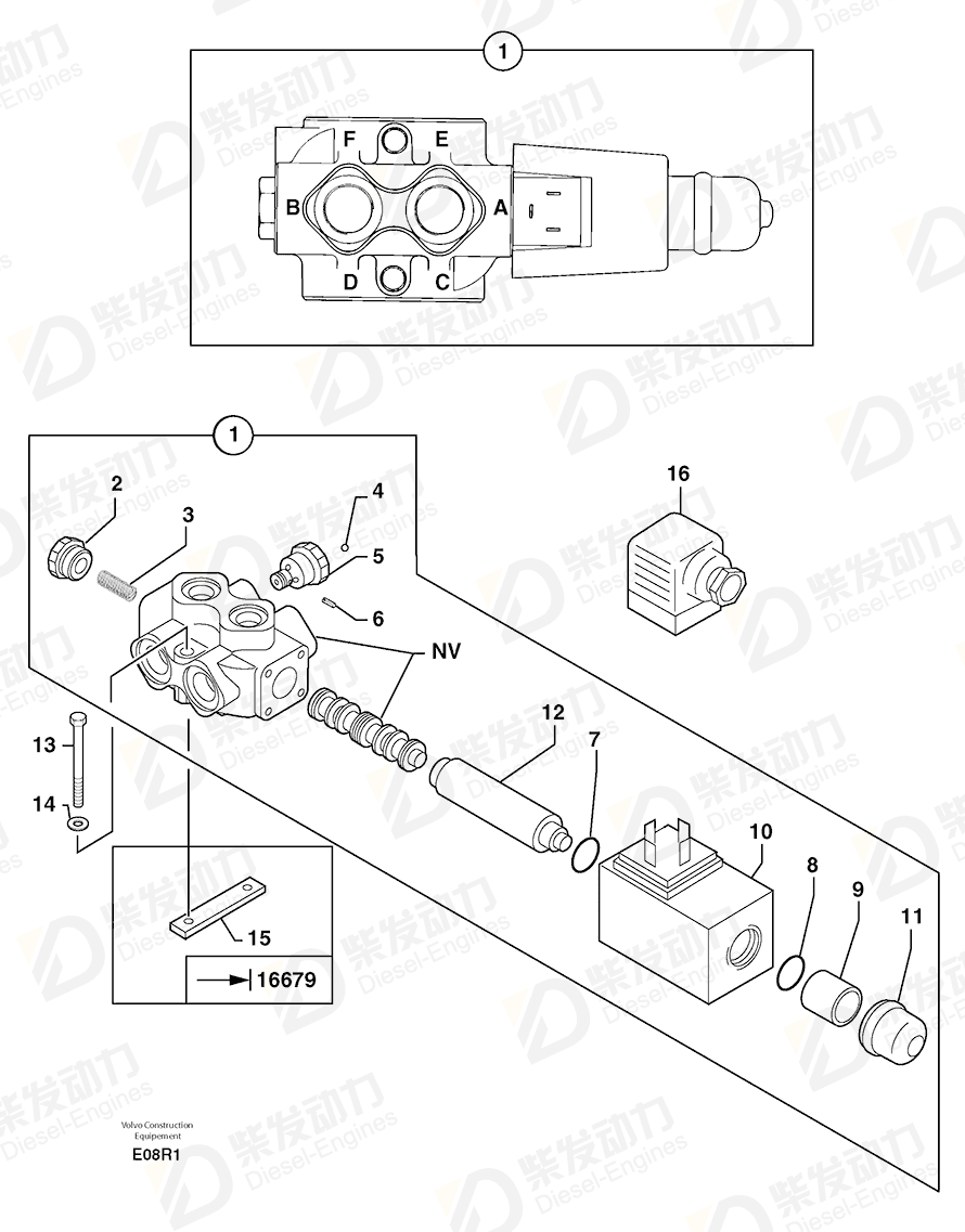 VOLVO Plug 7415991 Drawing