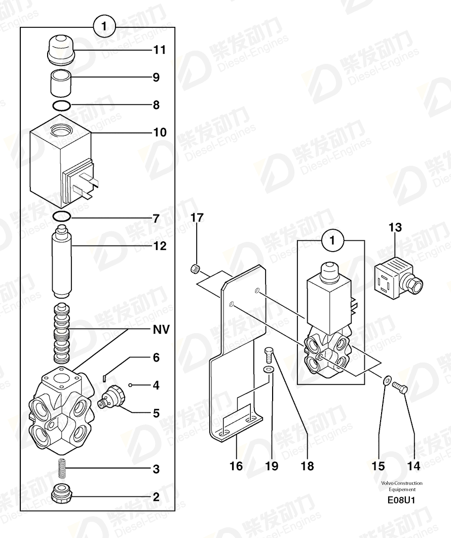 VOLVO Selector 5360192 Drawing