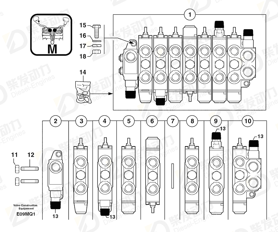 VOLVO Hydraulic equipment 11712587 Drawing