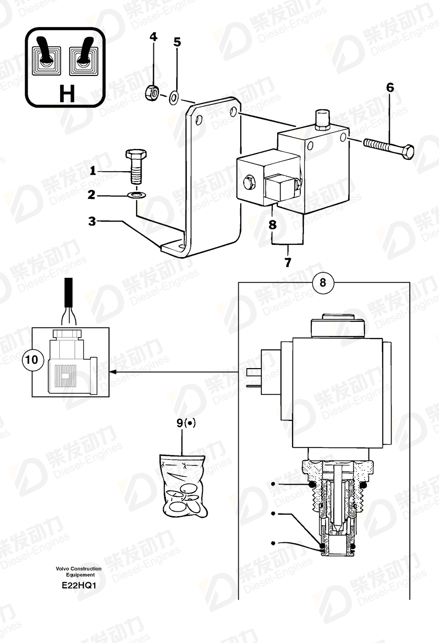 VOLVO Screw 4380042 Drawing