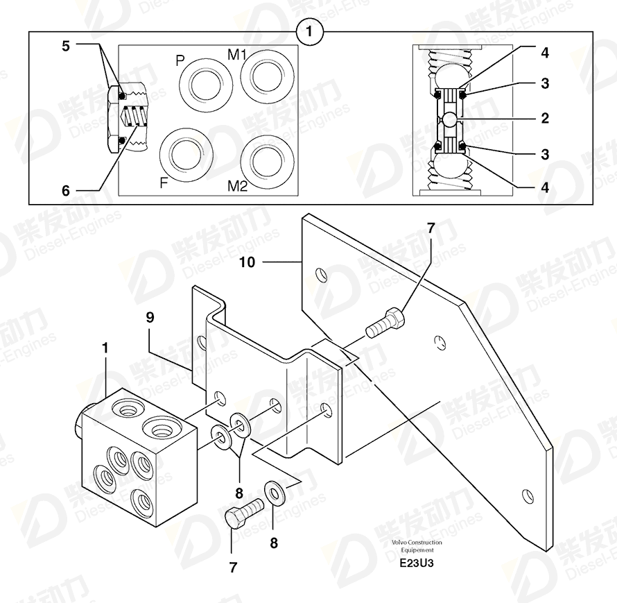 VOLVO Plug 4740092 Drawing