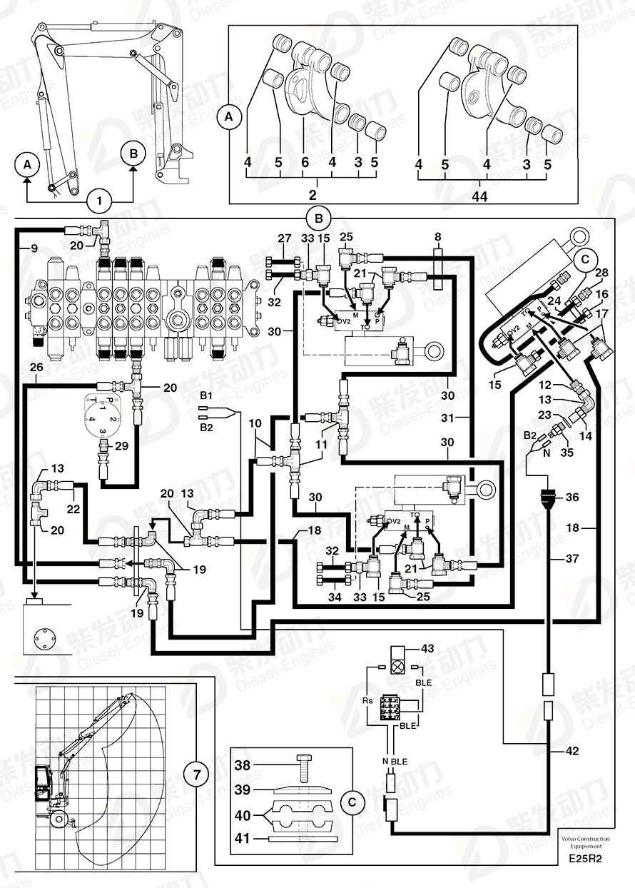 VOLVO Hook 4830002 Drawing