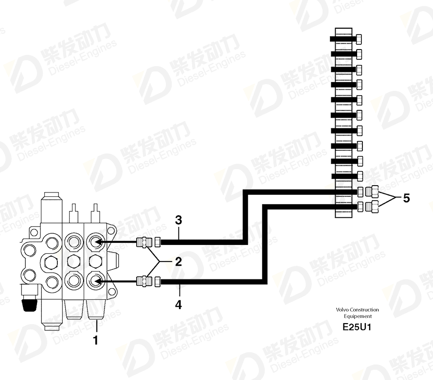 VOLVO Tube 5910578 Drawing