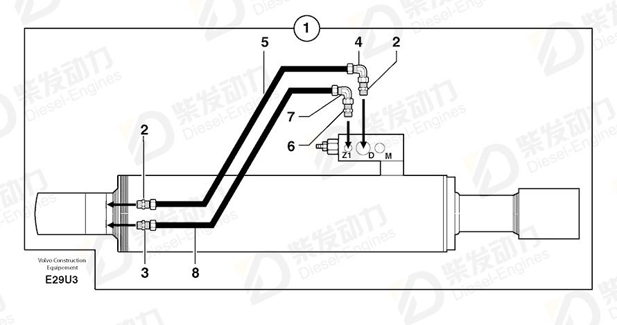 VOLVO Safety device 6820128AC Drawing