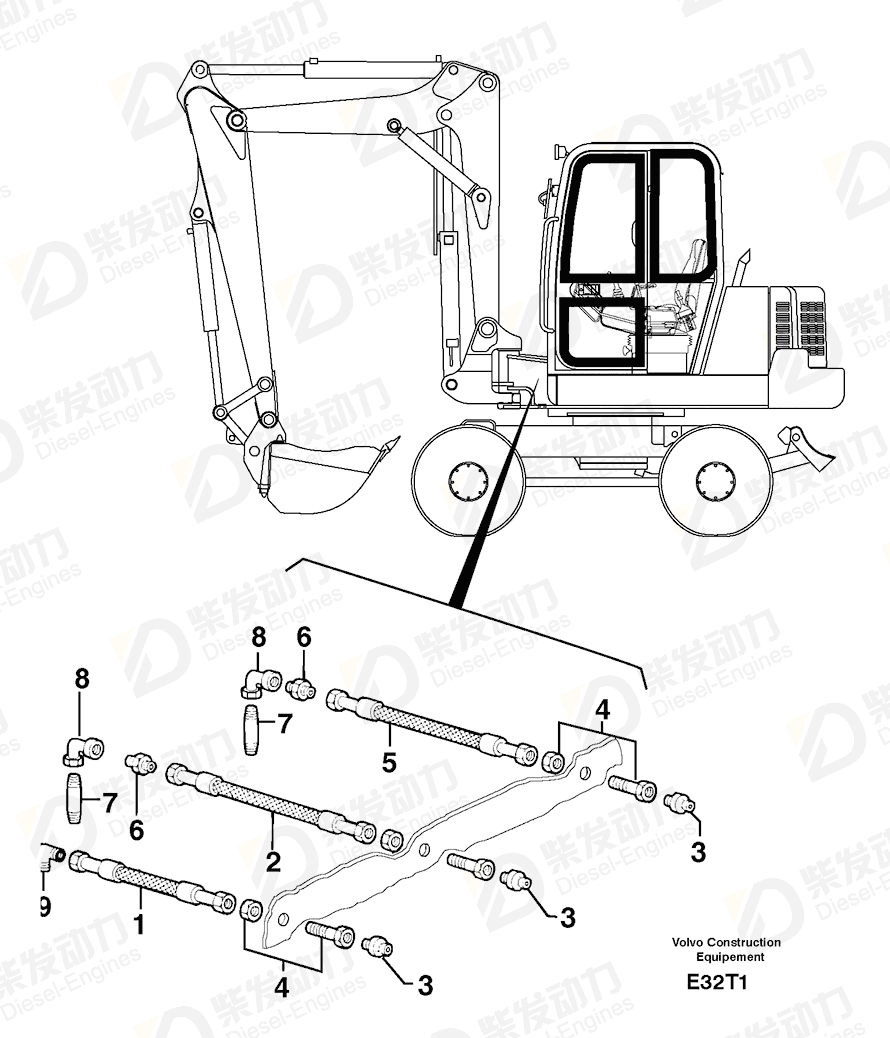 VOLVO Elbow 4700145 Drawing