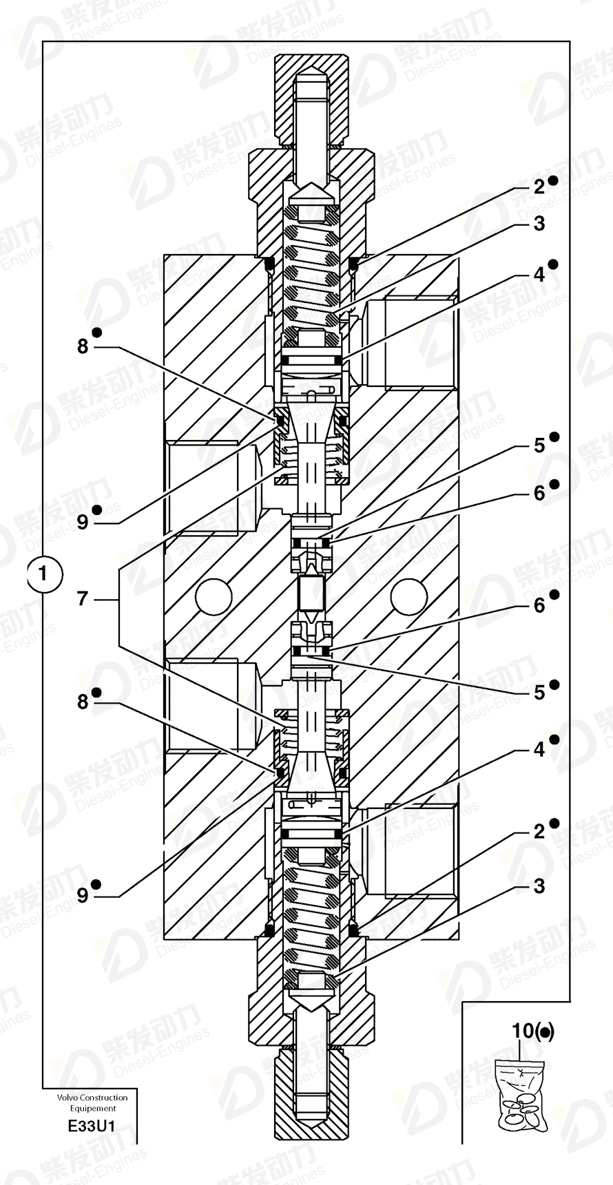 VOLVO Back-up ring 7417413 Drawing VOLVO Back-up ring 7417413 Drawing