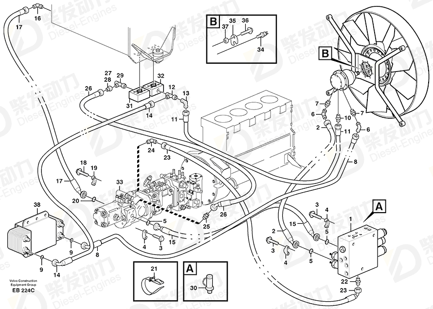 VOLVO Nipple 4881673 Drawing
