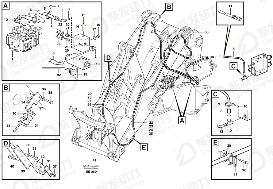 VOLVO Cover plate 11003047 Drawing