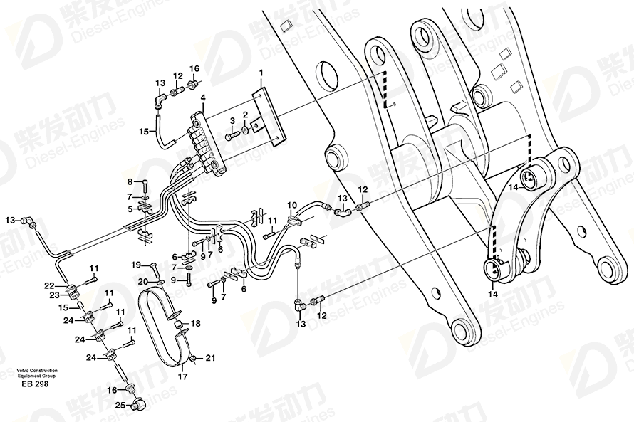 VOLVO Clamp 11707379 Drawing
