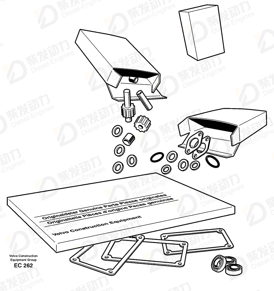 VOLVO Sealing ring 421158 Drawing