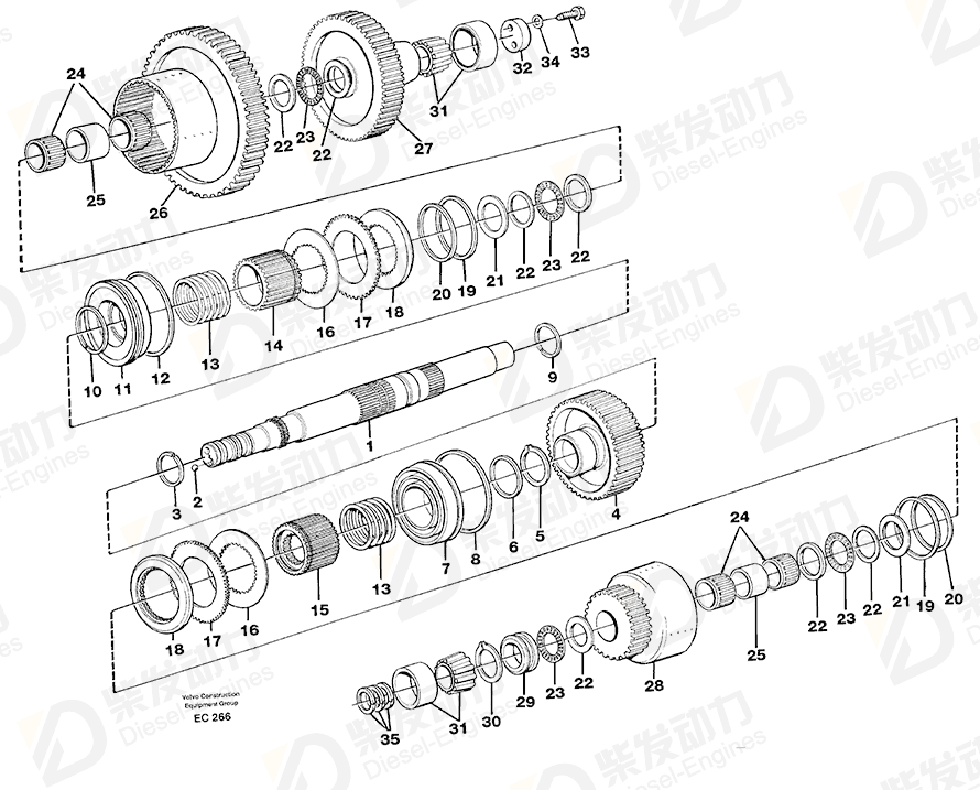 VOLVO Lock ring 11037147 Drawing