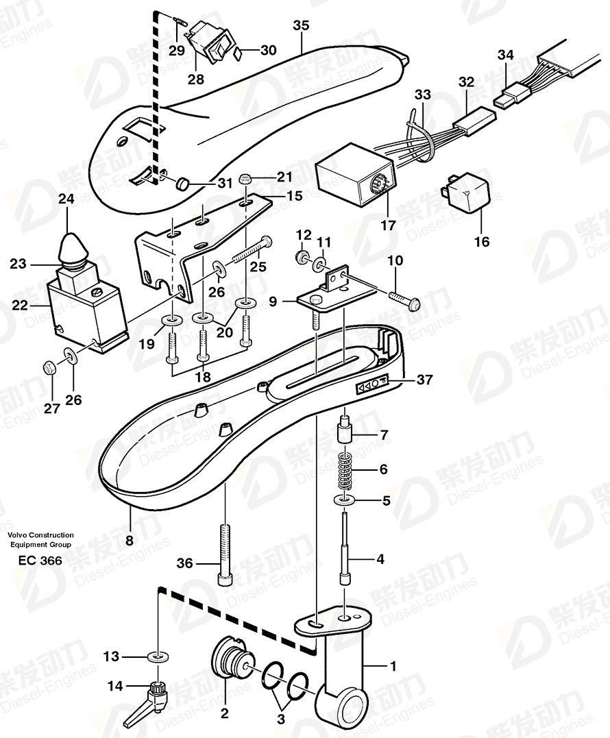 VOLVO Hexagon screw 955253 Drawing VOLVO Hexagon screw 955253 Drawing