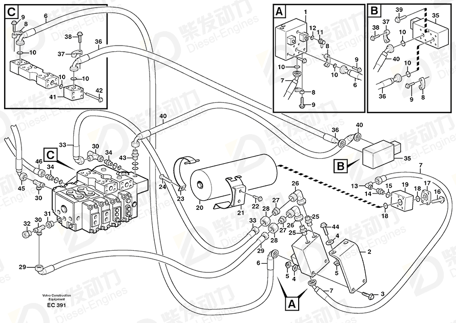 VOLVO Nut 4785905 Drawing