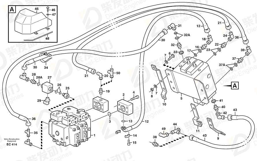 VOLVO Nipple 4821828 Drawing