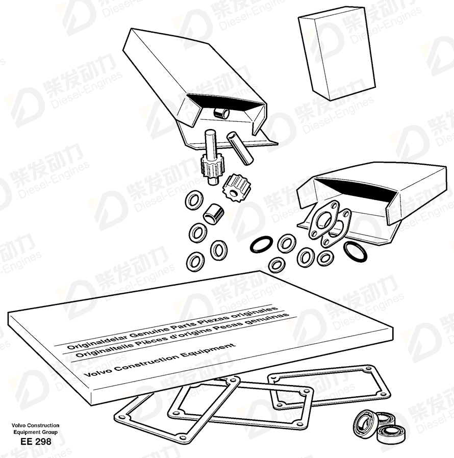 VOLVO Cylinder head gasket 276816 Drawing