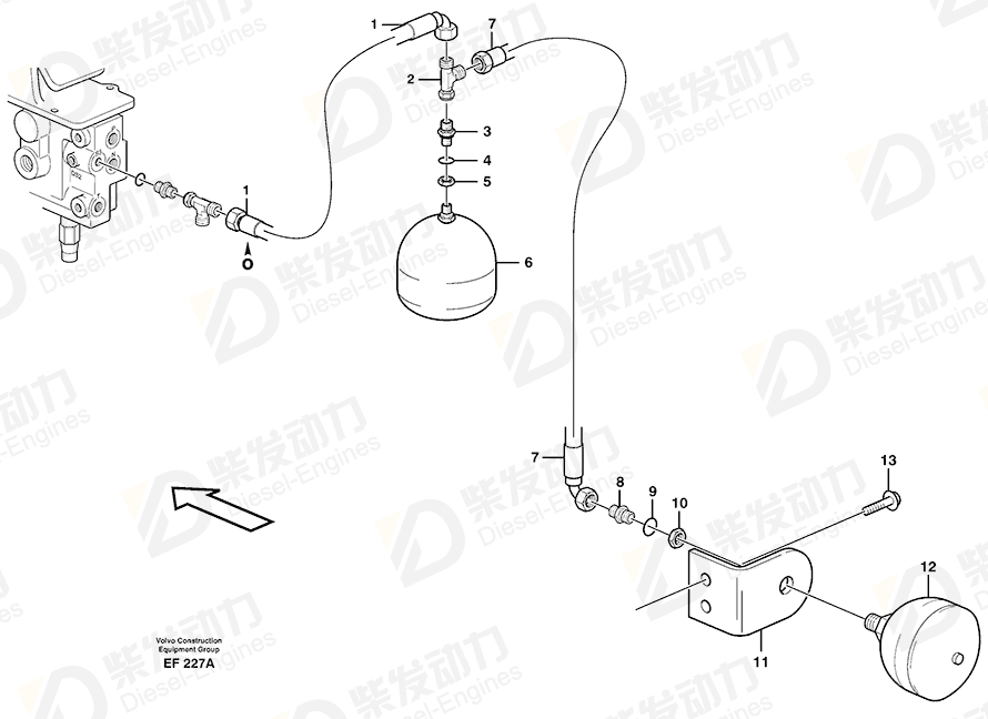 VOLVO Nipple 4881644 Drawing