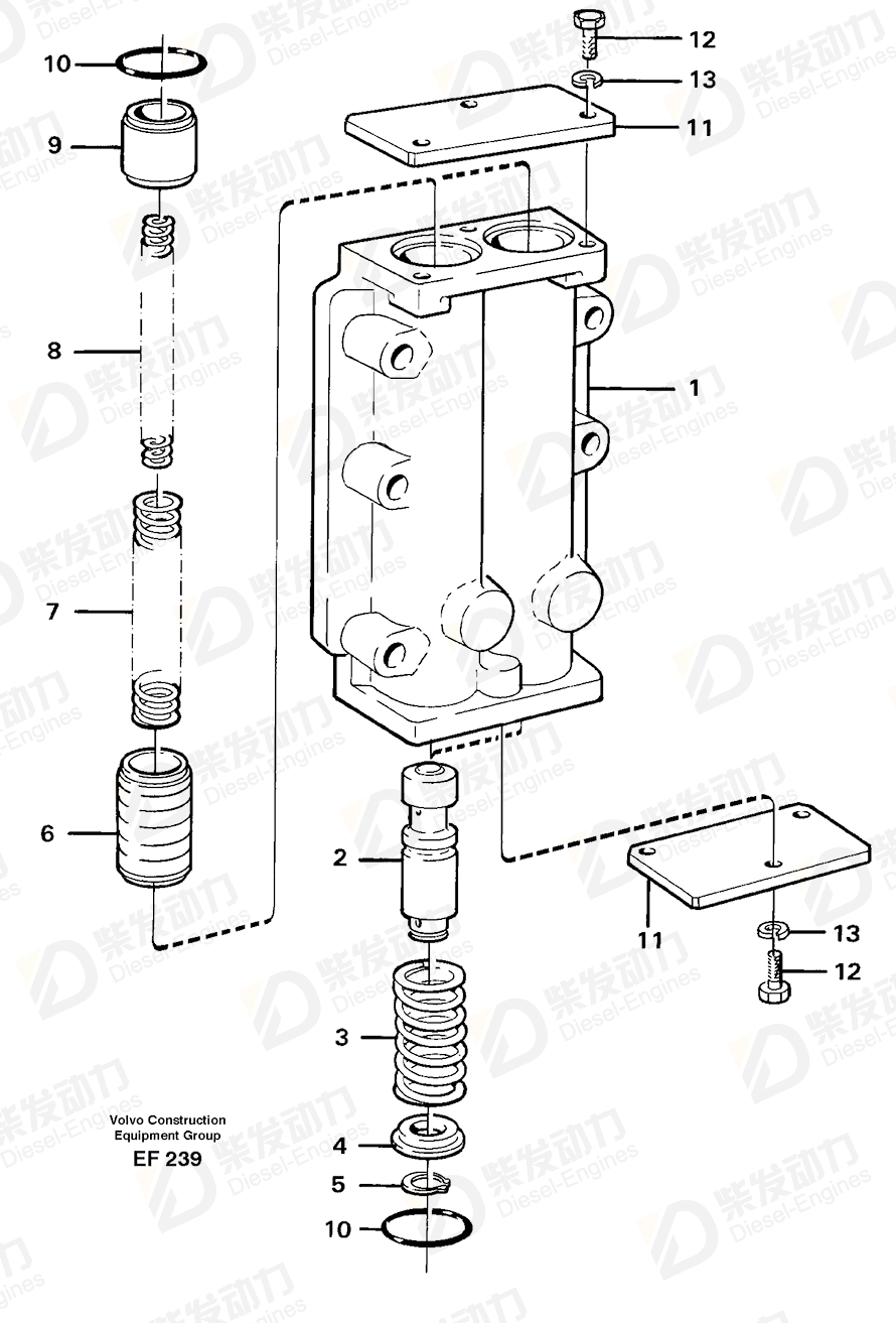 VOLVO Spacer sleeve 4720791 Drawing