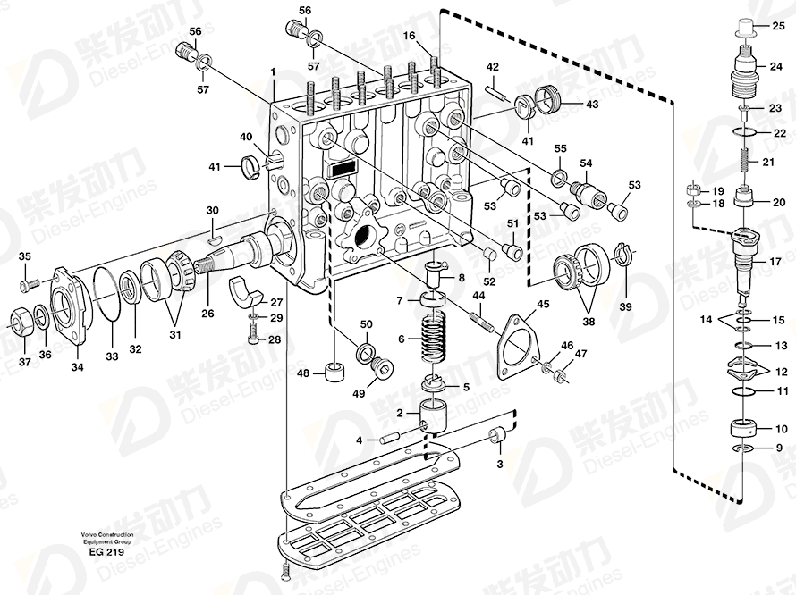 VOLVO Delivery valve retai 1699452 Drawing