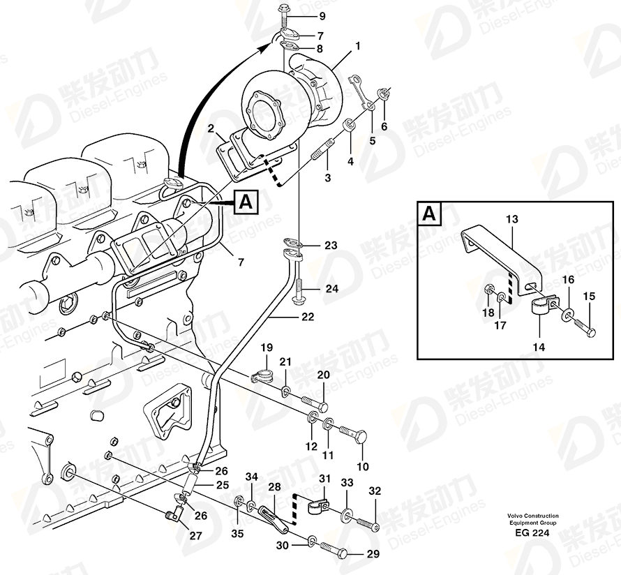 VOLVO Lock washer 468219 Drawing VOLVO Lock washer 468219 Drawing