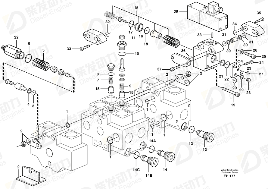 VOLVO Back-up ring 13962537 Drawing