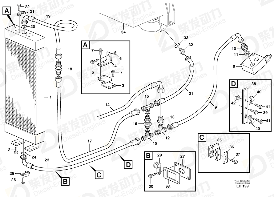 VOLVO Nipple 947554 Drawing