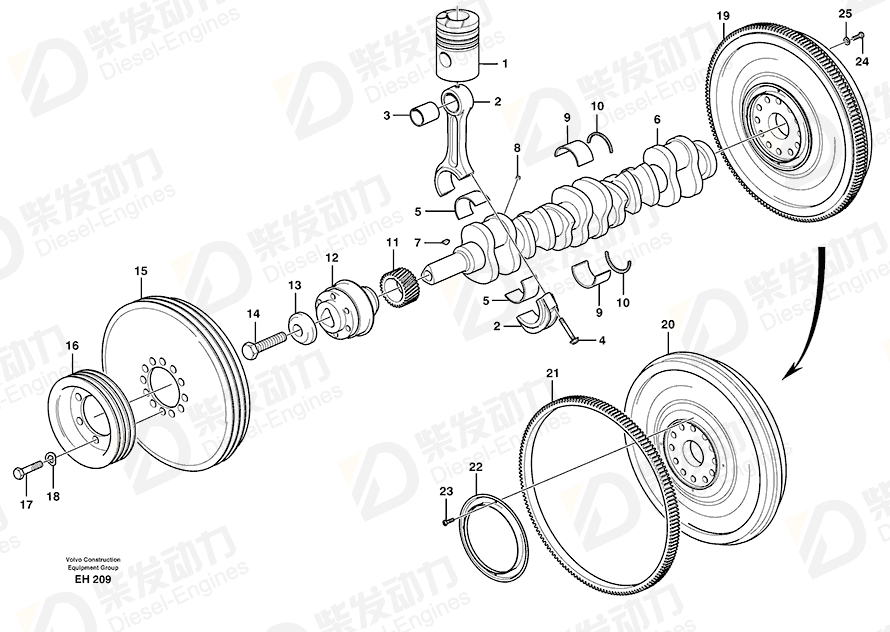 VOLVO Bushing 470434 Drawing