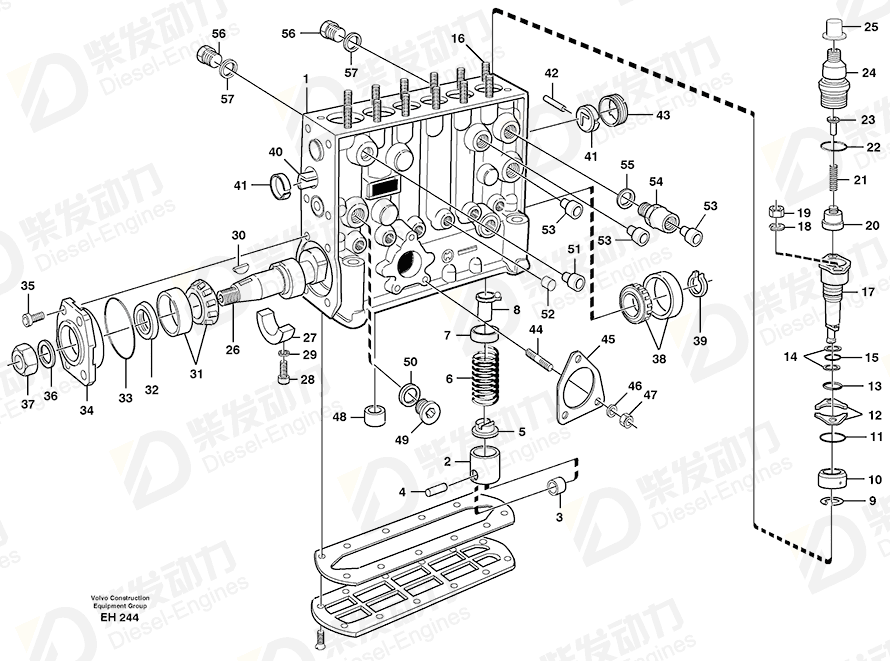 VOLVO Delivery valve 11704266 Drawing