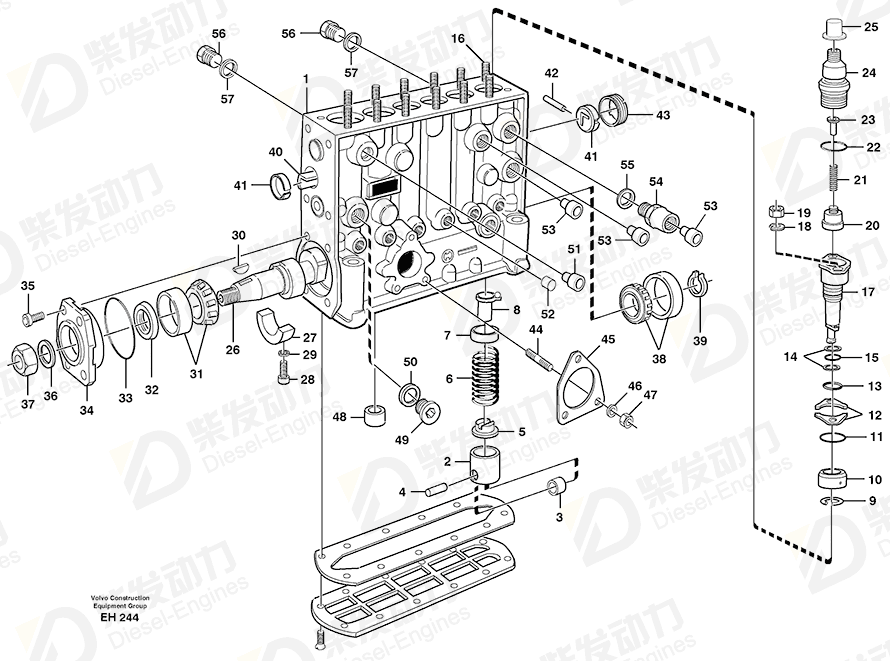 VOLVO Adjusting washer 844994 Drawing VOLVO Adjusting washer 844994 Drawing