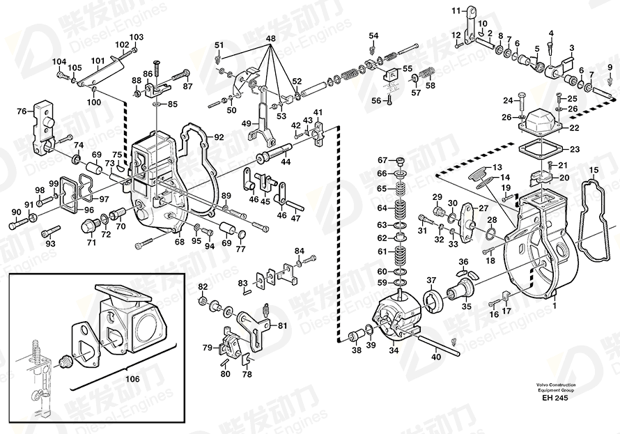 VOLVO Adjusting washer 244756 Drawing