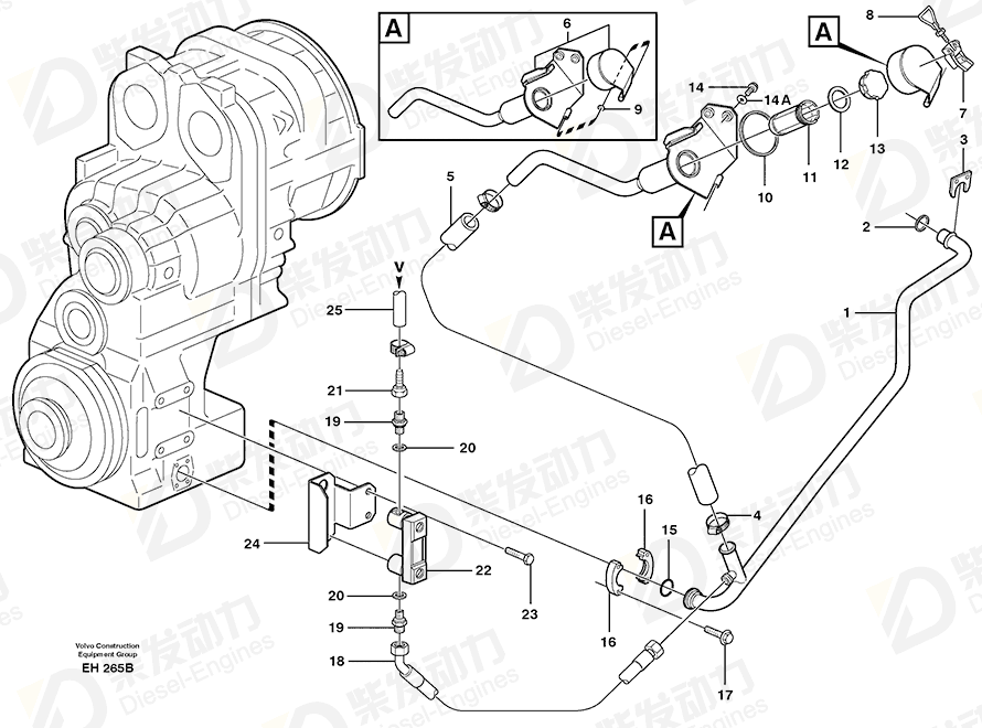 VOLVO Hose 941803 Drawing