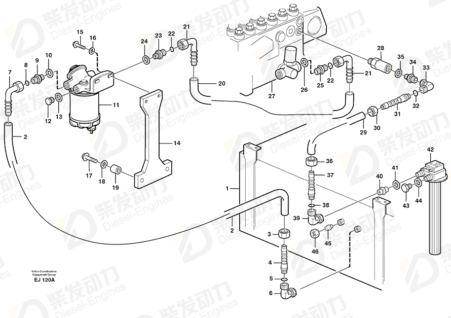 VOLVO O-ring 13960212 Drawing