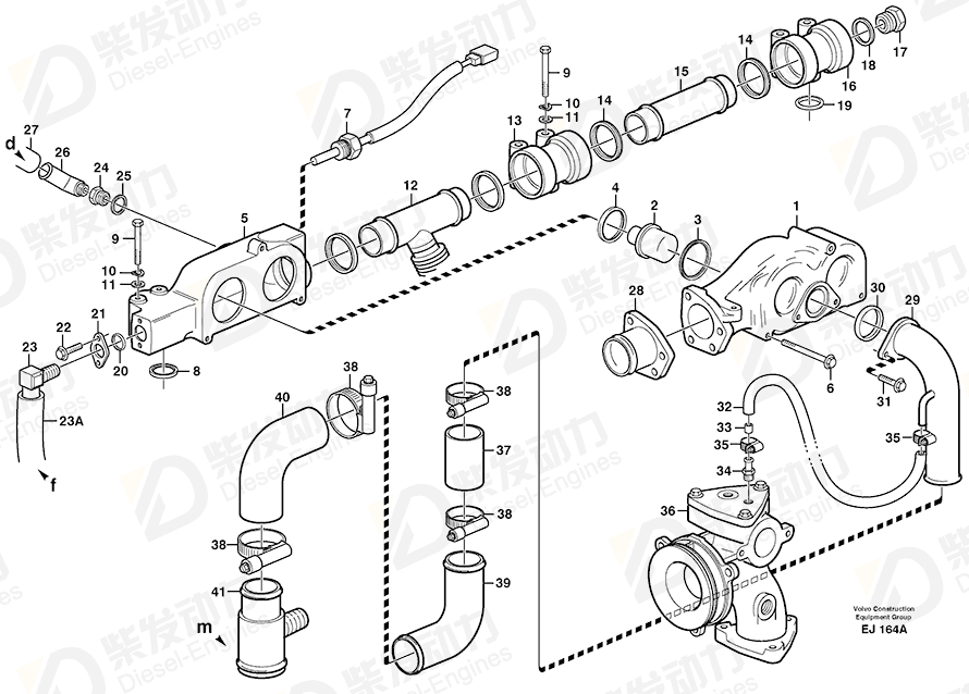 VOLVO Flange 11032177 Drawing