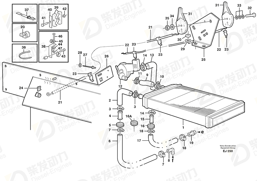 VOLVO Hose 11006633 Drawing