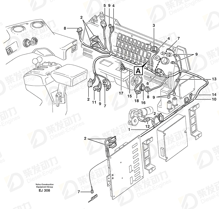 VOLVO Fuse holder 11039490 Drawing